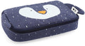Trixie etui - mr. penguin - rechthoekige pennenzak - schoolspullen voor jongens en meisjes - blauw