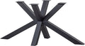 Woood tablo kruispoot - metaal - zwart - 72x159x77