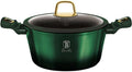 Berlingerhaus berlinger haus 6058 - braadpan met titanium coating - 24 cm - met deksel - emerald collection