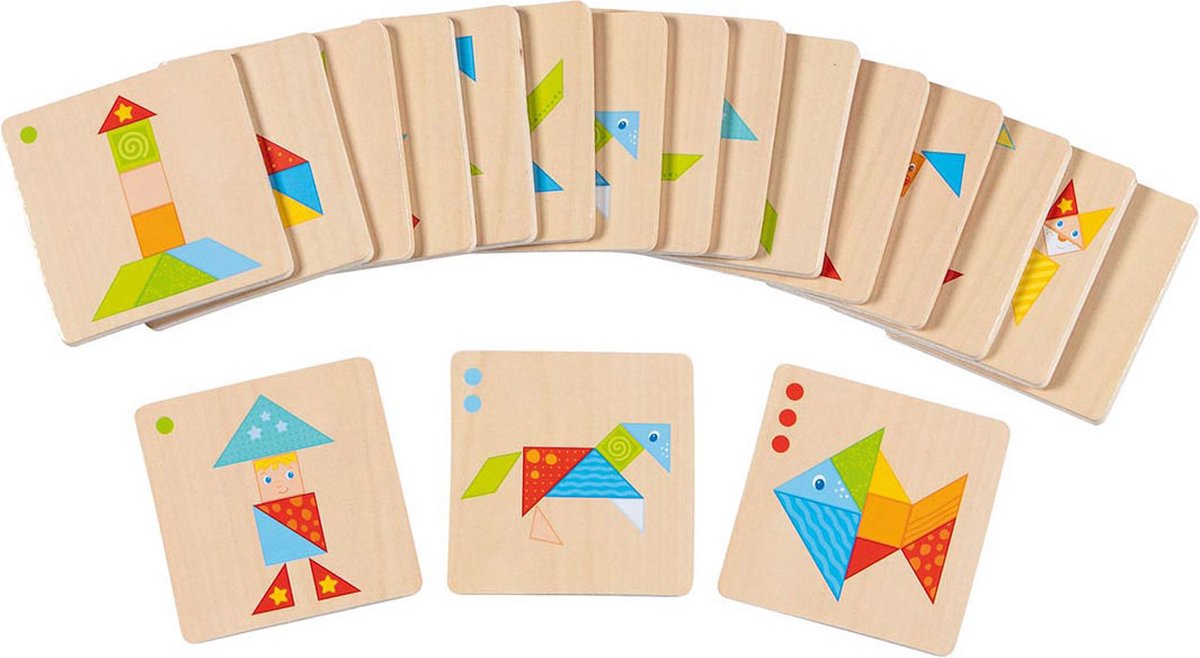 Goki houten tangram wereld