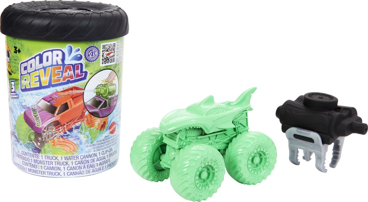 Hot wheels monstertrucks color reveal - speelgoedvoertuig