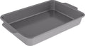 Kitchenaid braadslede 33x22,5cm - pfas-vrije antikleeflaag - gealuminiseerd staal - ovenbestendig tot 230°c - grijs