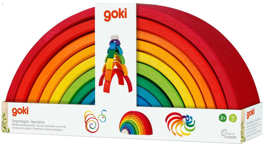 Goki Regenbogen-Bausteine, 11-teilig.