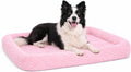 Flamingo hondenkussen – hondenmand – naya rechthoekig roze met rand 100,5x63,5cm – zacht – luxe – comfortabel