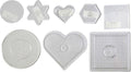 Nabbi onderplaat, afm 7-15 cm, transparant, 8 assorti