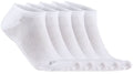 Craft active footies 5-pack unisex sportsokken - wit