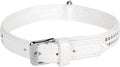 Flamingo monte carlo gevoerd - halsband honden - halsband monte carlo wit xl 41-44cm 22mm - 1st - 126221 - 1st