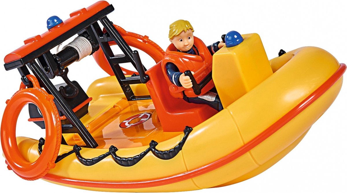 Simba Feuerwehrmann Sam Neptune Rettungsboot mit Figur