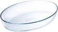 Pyrex - iconic's ovenschaal ovaal 4,2 liter - transparant - borosilicaatglas