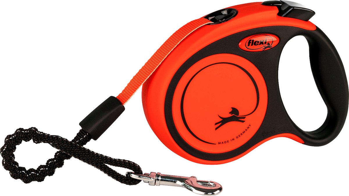 Flexi Einziehbare Schnur Xtreme Band schwarz / orange