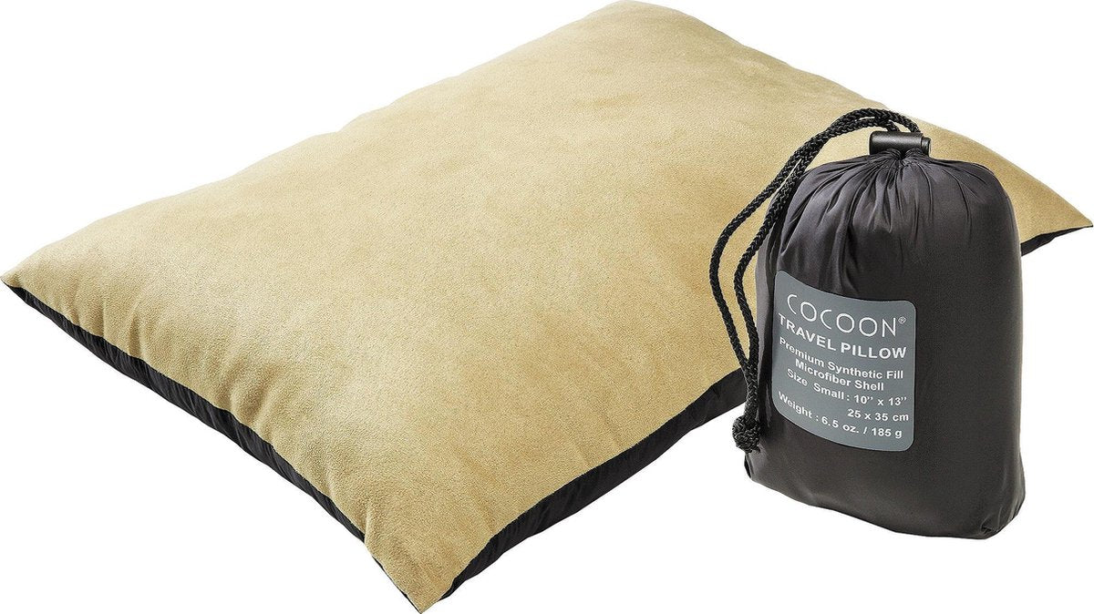 Cocoon synthetik pillow reiskussen medium beige bruin