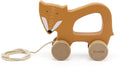Trixie houten trekspeeltje - mr. fox - voor de eerste stapjes - babyspeelgoed - voor jongens meisjes - vos