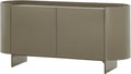 Woood liora tv meubel 160 cm - hout - hoogglans groen - 75x160x45