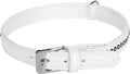 Flamingo monte carlo gevoerd - halsband honden - halsband monte carlo wit l 33-37cm 16mm - 1st - 126239 - 1st