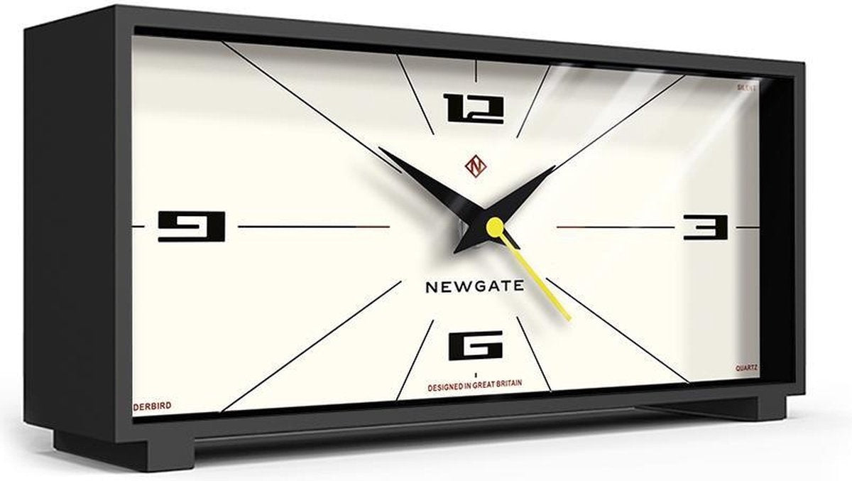Newgate thunderbird - staande klok - zwart creme