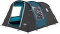 Coleman cook 4 tent – 4 persoons tunneltent – uv guard zonbescherming - brandvertragend materiaal – grijs blauw