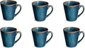 Medard de noblat - vertigo denim - bekers - 6 delig - stoneware