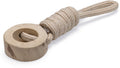 Beeztees flostouw dirk - hondenspeelgoed - kauwspeelgoed hond - l - koffiehout katoen - 38x10 cm