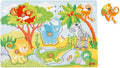 Goki Holz-Steckpuzzle Zoo mit Sound, 6-teilig.