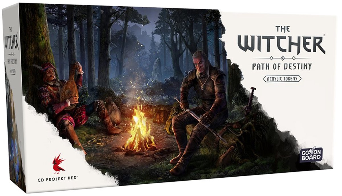 Go on board the witcher: paths of destiny - acrylic tokens - bordspel - uitbreiding - engelstalig -