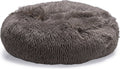 Beeztees yala - hondenmand - pluche - fluffy - bruin - dia. 50 cm