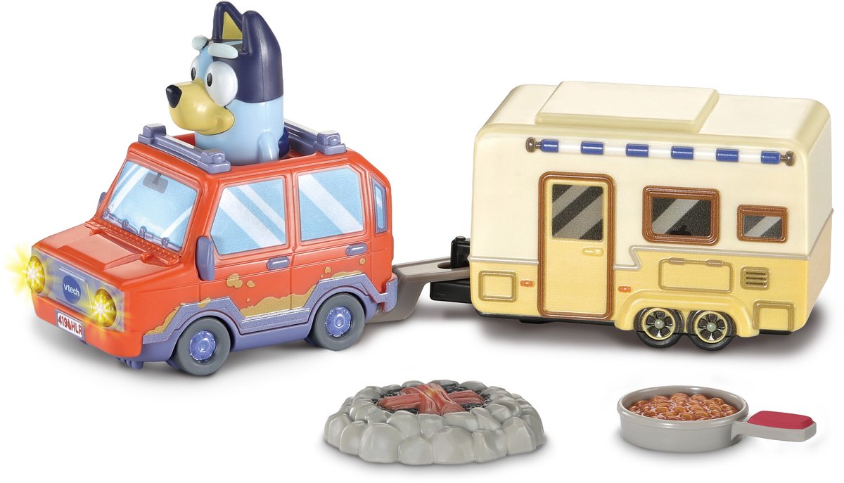 Vtech - toet toet auto's bluey - bluey's kampeerset