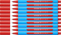 Schneider schrijfwaren schneider balpen - slider edge - penpunt m - schrijfkleur rood - 10 stuks - s-152102-10