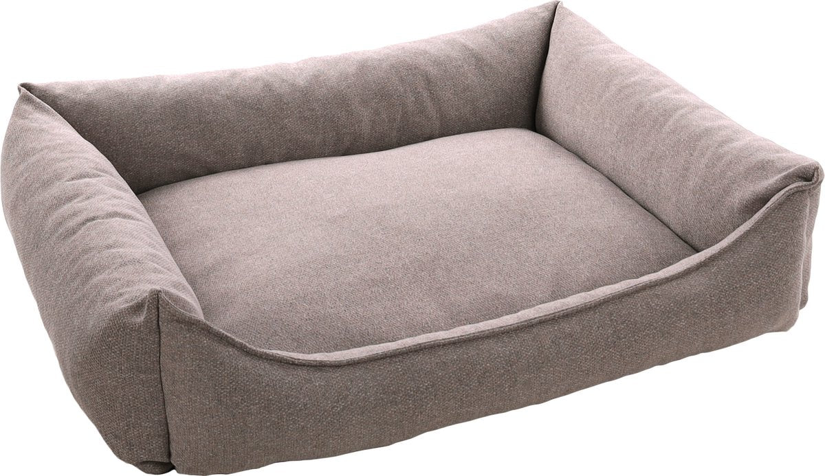 Flamingo avalon - mand honden - mand avalon rechthoekig+rits lichtgrijs 100x80x25cm - 1st - 137920 - 1st