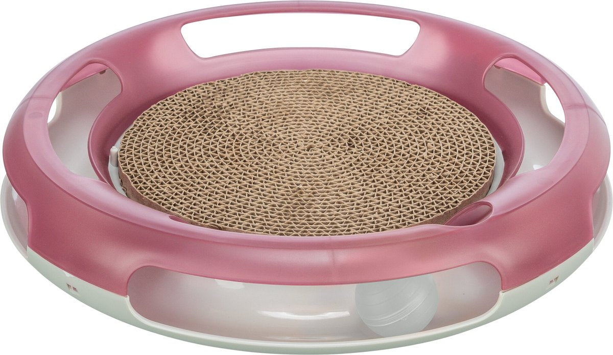 Trixie - race en scratch - kattenspeelgoed - speelbaan - kunststof - 37 cm