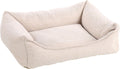 Flamingo orthopedische hondenmand – orthopedisch hondenbed – premium line – pure luxe hondenbed 65 x 50 x 20 cm – extra memory foam voor maximaal comfort – baldar mand beige