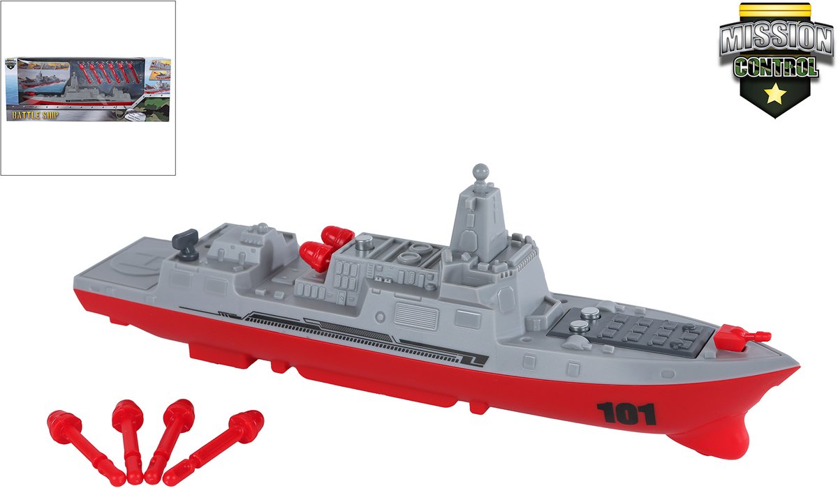 Missionskontrollschiff mit Schussfunktion, 24 cm