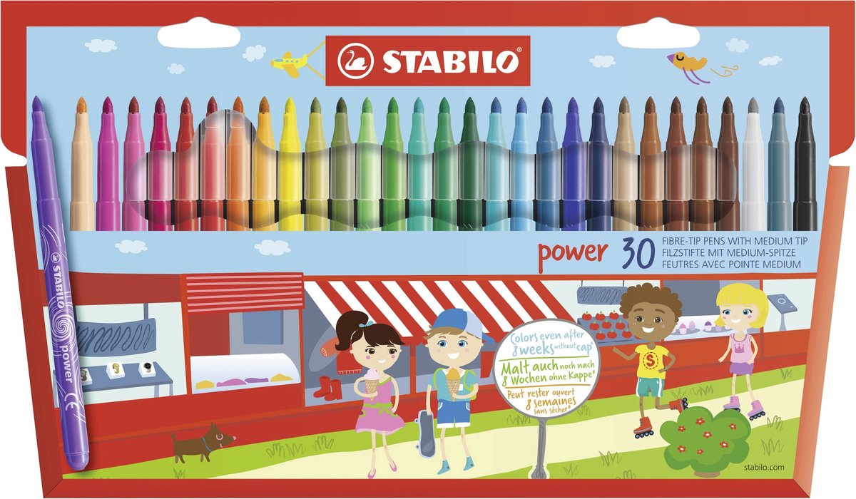Stabilo Power Filzstifte – 30er-Set