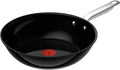 Tefal experience ceram - keramische wokpan - ø28 cm - fusion core - pfas-vrij - geschikt voor inductie - geschikt voor gebruik met metalen spatels