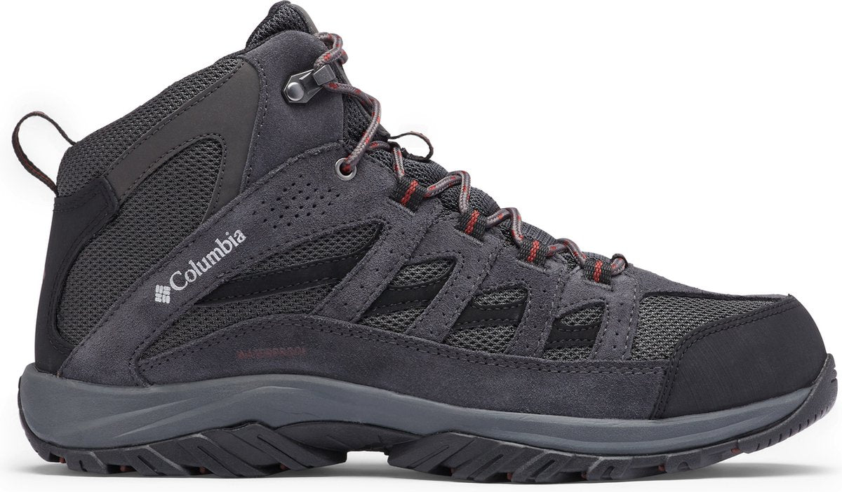 Columbia crestwood™ mid waterproof heren wandelschoenen - dark grey, deep rust 41.5