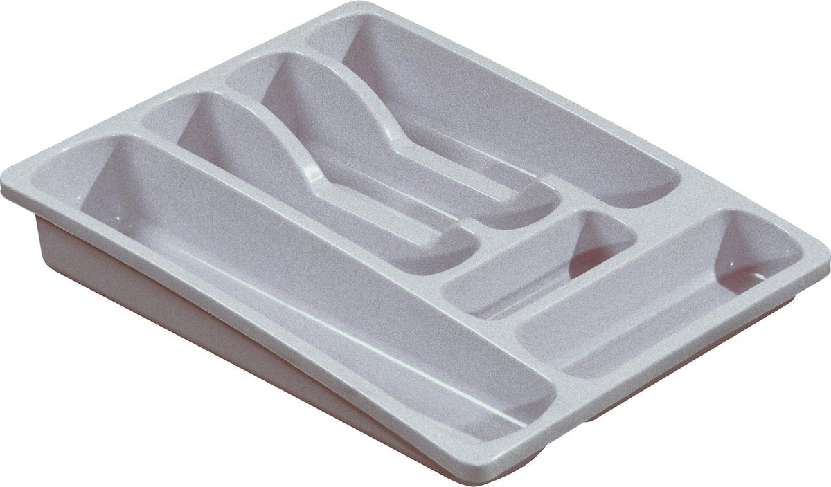 Curver bestekbak m 6-vaks grijs 36x29xh6cm