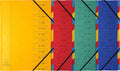 Exacompta 8x sorteermap met vaste rug en elastosluiting - 12 indelingen - geassorteerd - 54120e