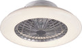 Rl live your light reality stralsund - ventilator - titanium - incl. 1x smd 30 w - geintegreerde dimmer - traploos instelbare lichtkleur - nachtlampje - niet geschikt voor externe dimmer - geheugenfunctie - 3 snelheidsinstellingen - zomer- en wintermodus