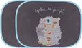 Sophie de giraf zonnescherm auto - zonnewering voor kind - 49 x 36 cm - 2 stuks