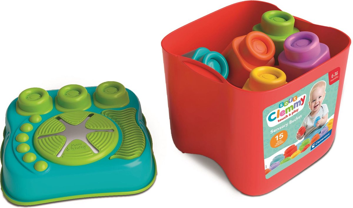 Clementoni Baby Clemmy – Sinneseimer mit Bausteinen