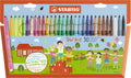 Stabilo viltstift trio a-z 378 30 assorti etui à 30 stuks