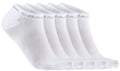 Craft active shaftless sock 5-pack unisex sportsokken - wit