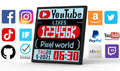 Divoom - pixoo 64 - pixel art led display - met app - voor al je notificaties (26x26cm)