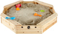 Plum treasure beach houten zandbak - 116 x 116 cm