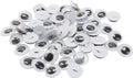 Creativ company wiebelogen - zwart wit - opnaai oogjes knuffels poppen maken - opnaaien - 10 mm - 50 paar - 100 stuks