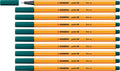 Stabilo point 88 - premium fineliner - fine 0,4 mm – pine groen – doos 10 stuks