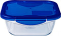 Pyrex - cook go schaal vierkant met deksel 1,9 liter - transparant
