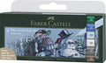 Faber-castell brushpen - tekenstift - pitt artist pen - 6-delig - winter - fc-167176