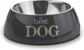 Beeztees best dog - hondenvoerbak - grijs - 14x4,5 cm