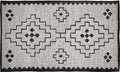 Woood omari vloerkleed - wol jute - naturel zwart - 1x160x230 cm