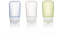 Human gear - gotoob+ 3-pack medium - reisflesje - flacon- lekvrij - lichtgewicht - 74ml - clear green blue
